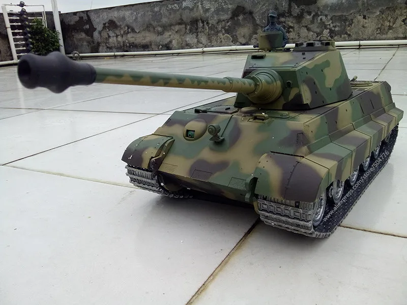 Немецкий танк King Tiger Henschel RC 6 0 с пушкой 3888a 1 улучшенный металлической дорожкой и