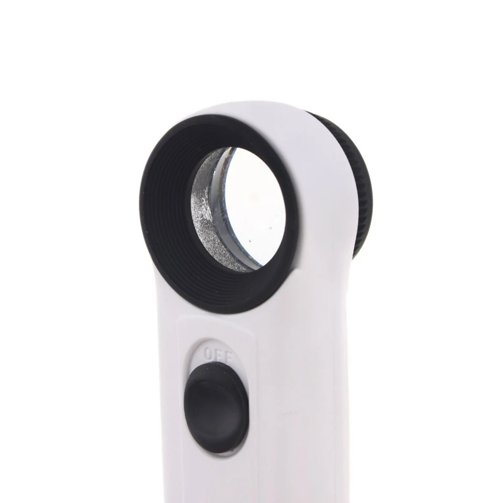 40X светодиодный светильник ручной для чтения увеличительное стекло ювелир