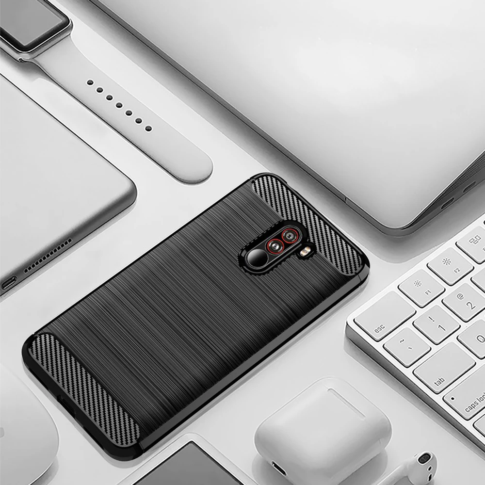 Чехол Pocophone F1 для Redmi Note 7 6 Pro роскошный чехол из углеродного волокна Xiaomi Mi 9 A2 Lite 6X 5