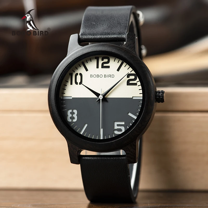 Женские часы BOBO BIRD деревянные стильные тканевые с цветным дисплеем подарок на