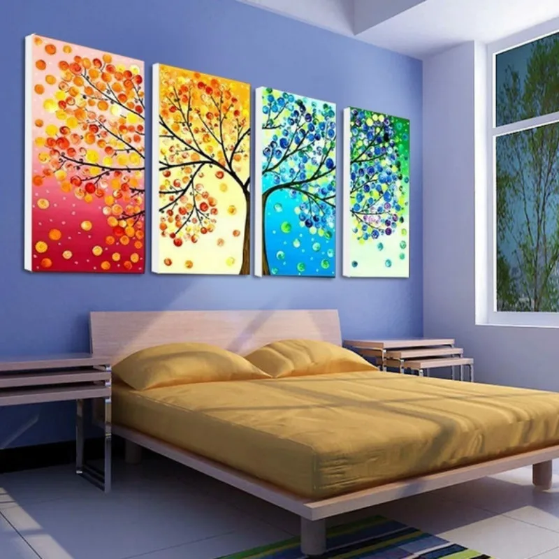 Abstract Tree Poster Wall Art Canvas Painting Nordic Pictures for Living Room Decoration Picture Print | Дом и сад