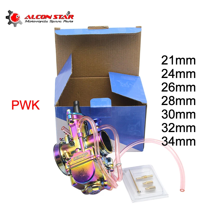 Alconstar- 21 24 26 28 30 32 34 мм PWK Carburador мотоциклетный карбюратор для Keihi Mikuni Koso с силовой