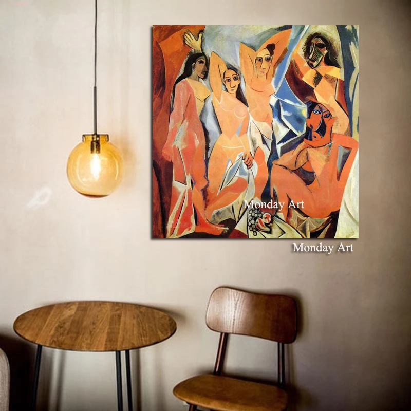 Знаменитый Пикассо современная абстрактная красочная Картина на холсте плакаты
