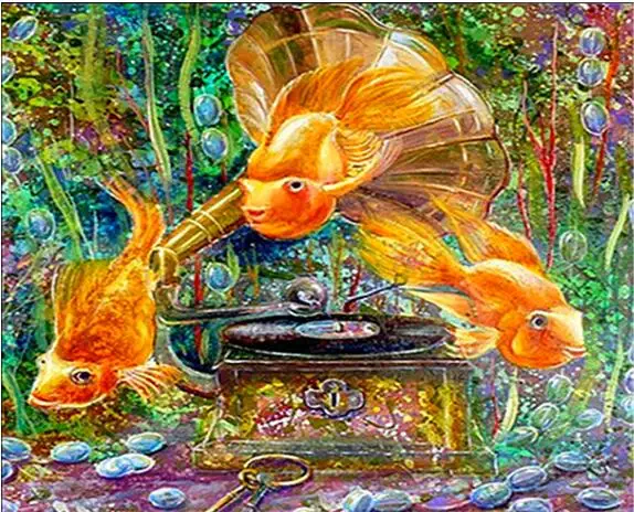 

Квадратная дрель 5D DIY алмазная живопись рыба Алмазная вышивка море Алмазная мозаика крестиком Картина страз наклейки