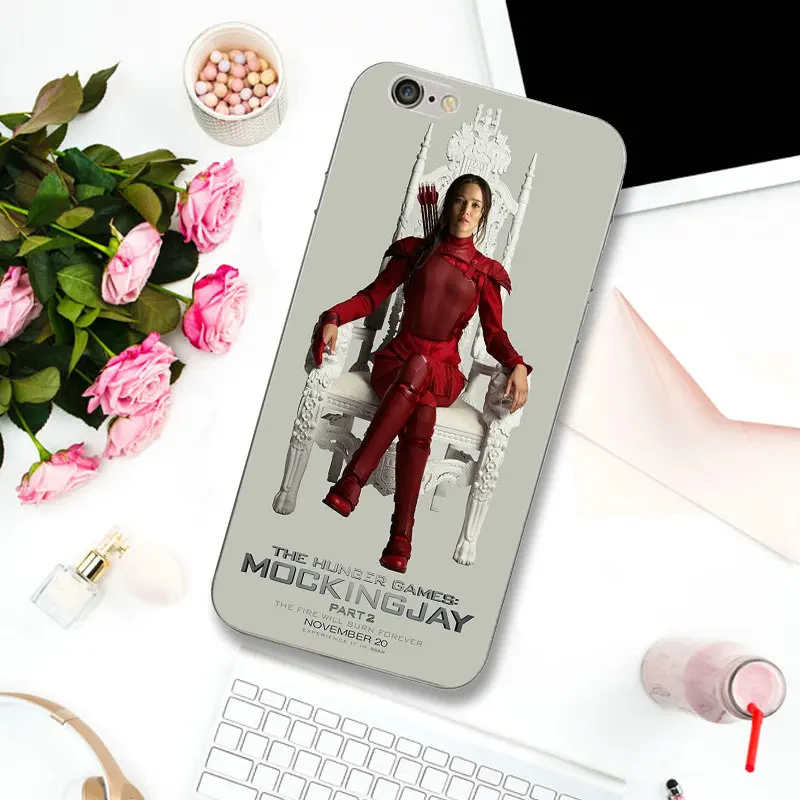 Мягкие Силиконовые телефонные чехлы из ТПУ чехол для Голодных игр iPhone X XR XS Max 10 7 6