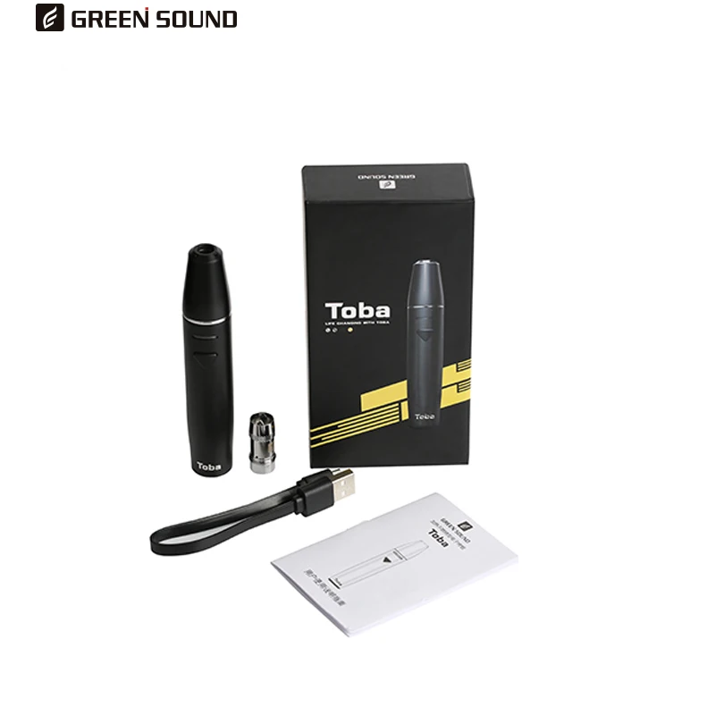 GreenSound Toba испаритель тепла не горящая палка электронная сигарета Vape ручка табак