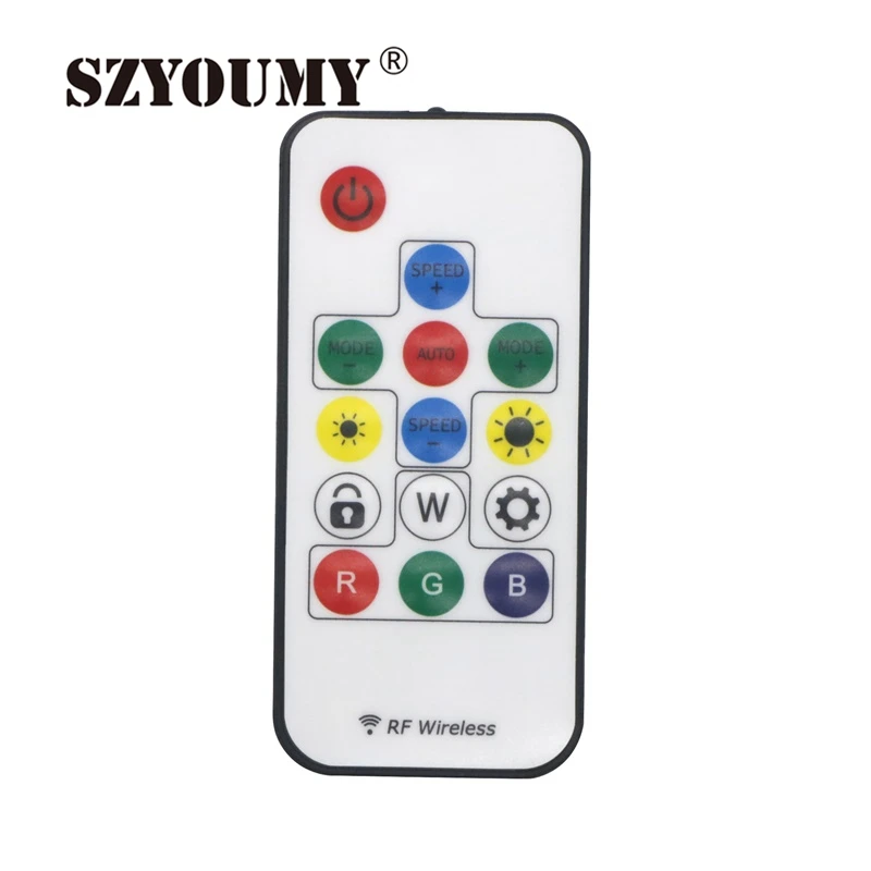 SZYOUMY SP103E RF контроллер 14key для DC5V WS2812 DC12V WS2811 Dream Color LED Strip Light 1 шт./лот|rf controller|controller