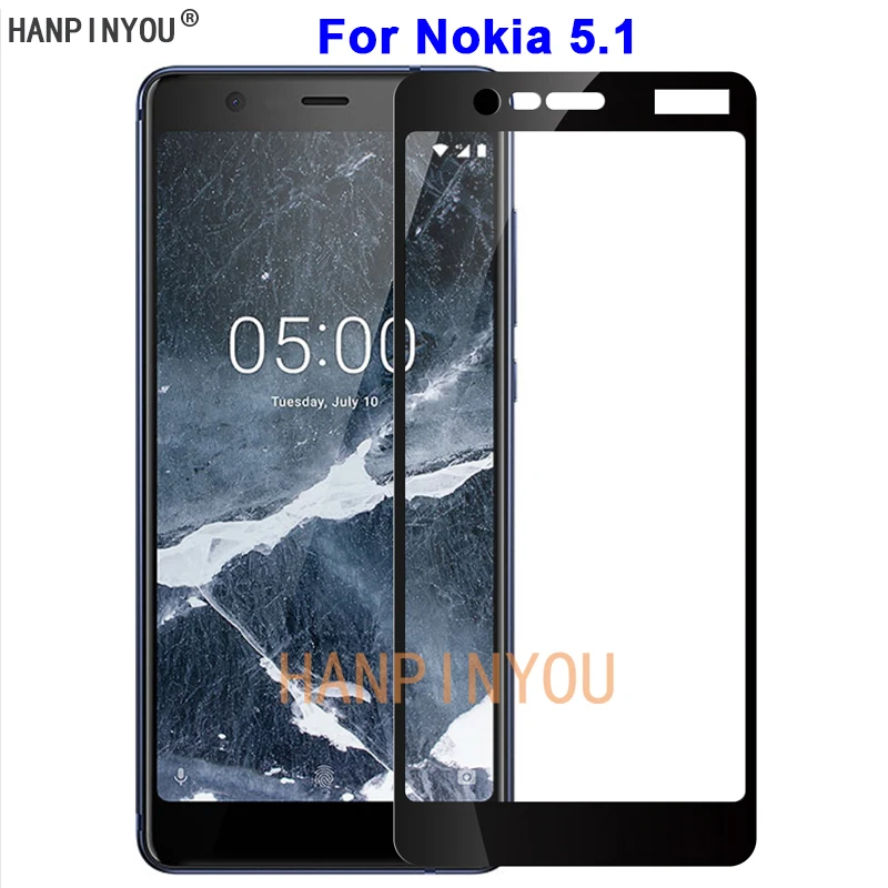 Для Nokia 2 1 3 5 (2018) TA-1080 TA-1061 9H твердость 2.5D полное покрытие Закаленное стекло пленка