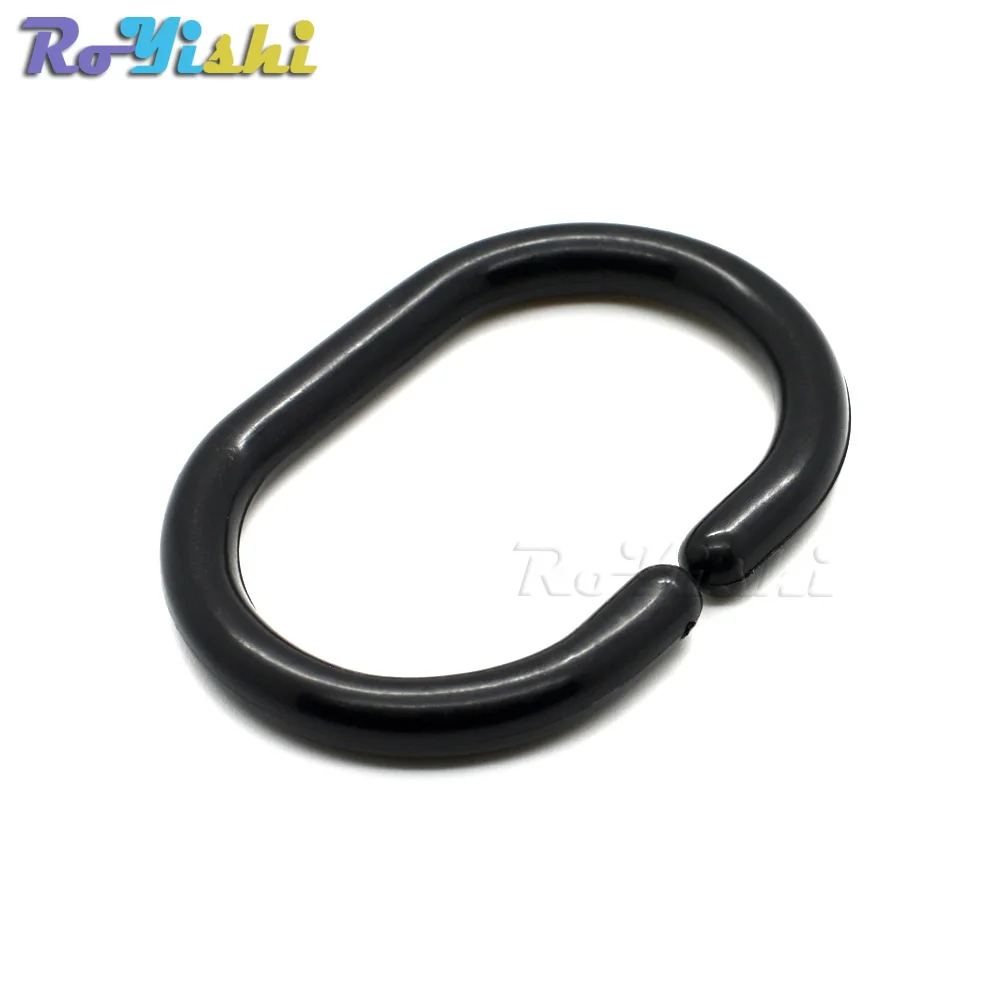

58*40.5mm Black Plastic Shower Curtain Ring Hook Buckle For Curtain Accessories