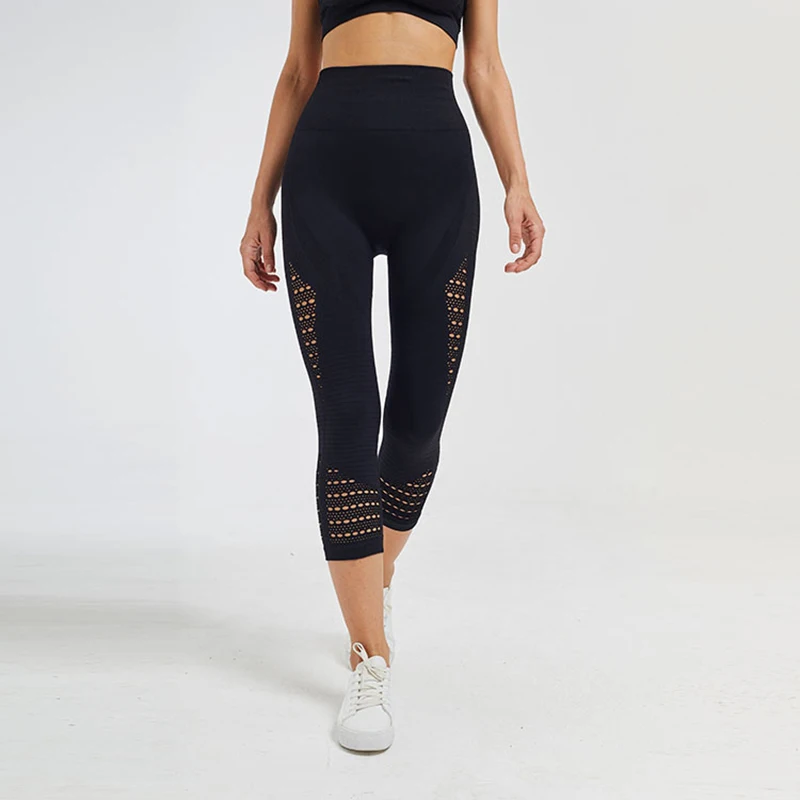 Women High Waist Seamless Leggings Elastic Gym Yoga Pants push up Solid color Fitness sport leggings femme for fitness | Спорт и