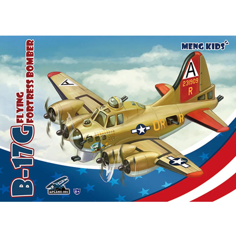 OHS Meng mPLANE001 Q Versin B17G летающая крепость бомбардировщик в сборе модель ВВС