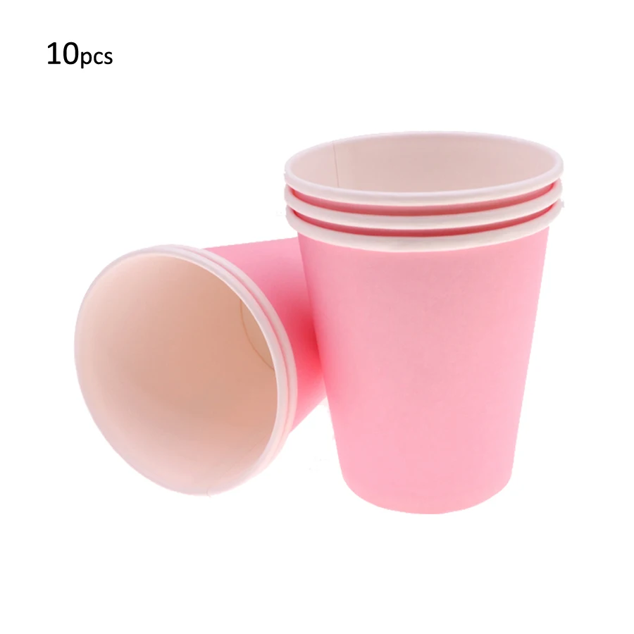 Новинка 10 шт. одноразовая посуда твердый бумажный поднос с днем рождения