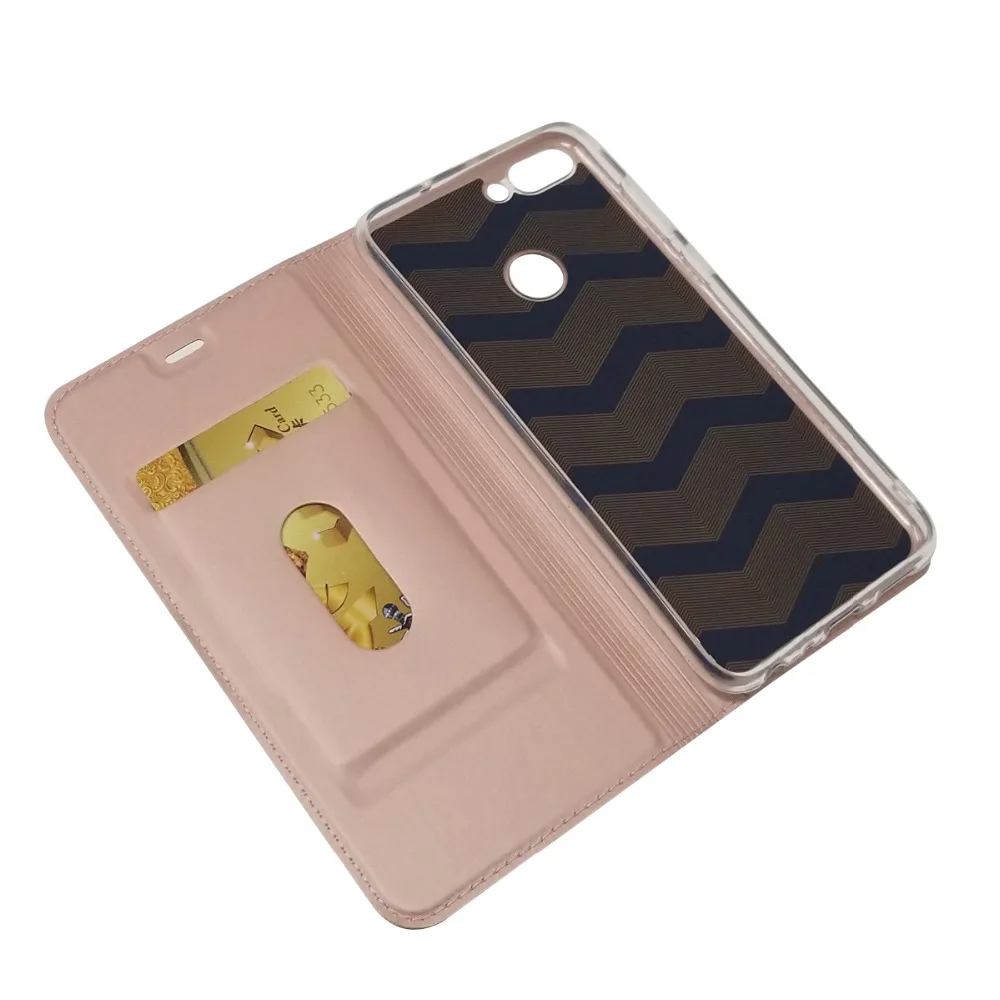 P smart Кожаный чехол на huawei наслаждаться 7 s чехол СПС Fundas huawei P smart Case Coque Магнитная Флип Бумажник Обложка телефон случаях