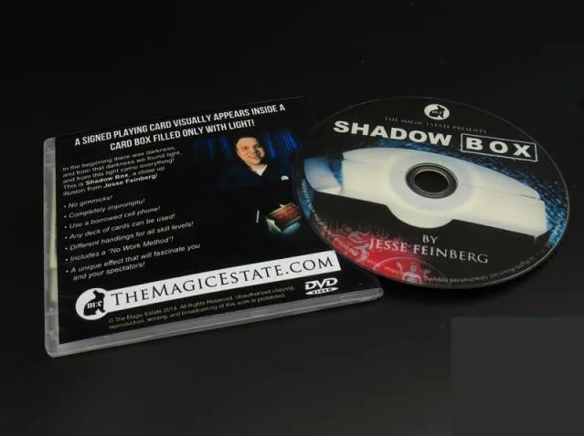 Бесплатная доставка! Shadow Box (DVD и immick)-карта магических трюков сцена крупным планом