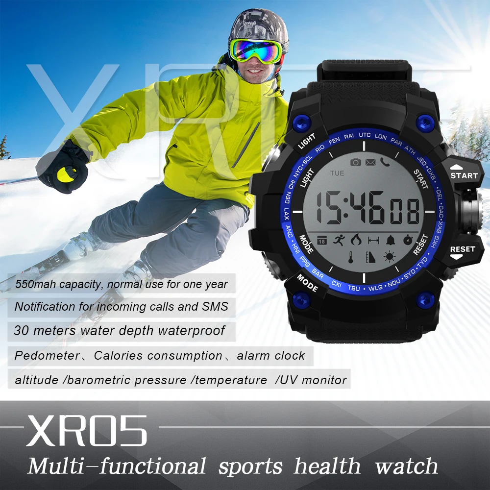 Smartch спортивные круглые Смарт часы XR05 IP68 Водонепроницаемые длительное время