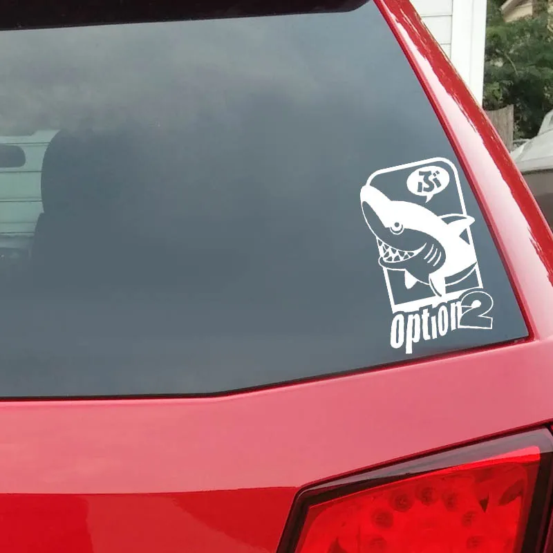 YJZT 8 2 см * 14 вариант SHARK JDM смешная виниловая наклейка на автомобиль черные
