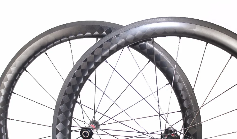 

Chinese 700C 56mm Clincher Tubular carbon fiber bike road wheels bicycle racing wheelset Basalt Brake Surface sh1mano black hub
