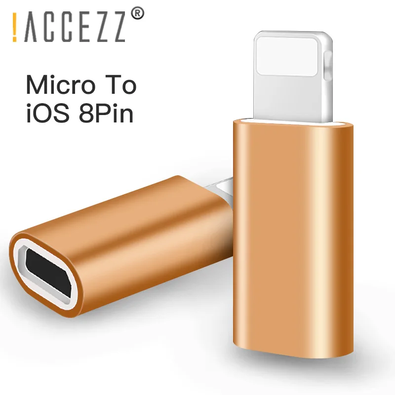 

!ACCEZZ Micro USB To Lighting For Apple Adapters For iPhone X XS XR 6 7 5 Plus Portable OTG Charger Sync Mini Converter For ipad