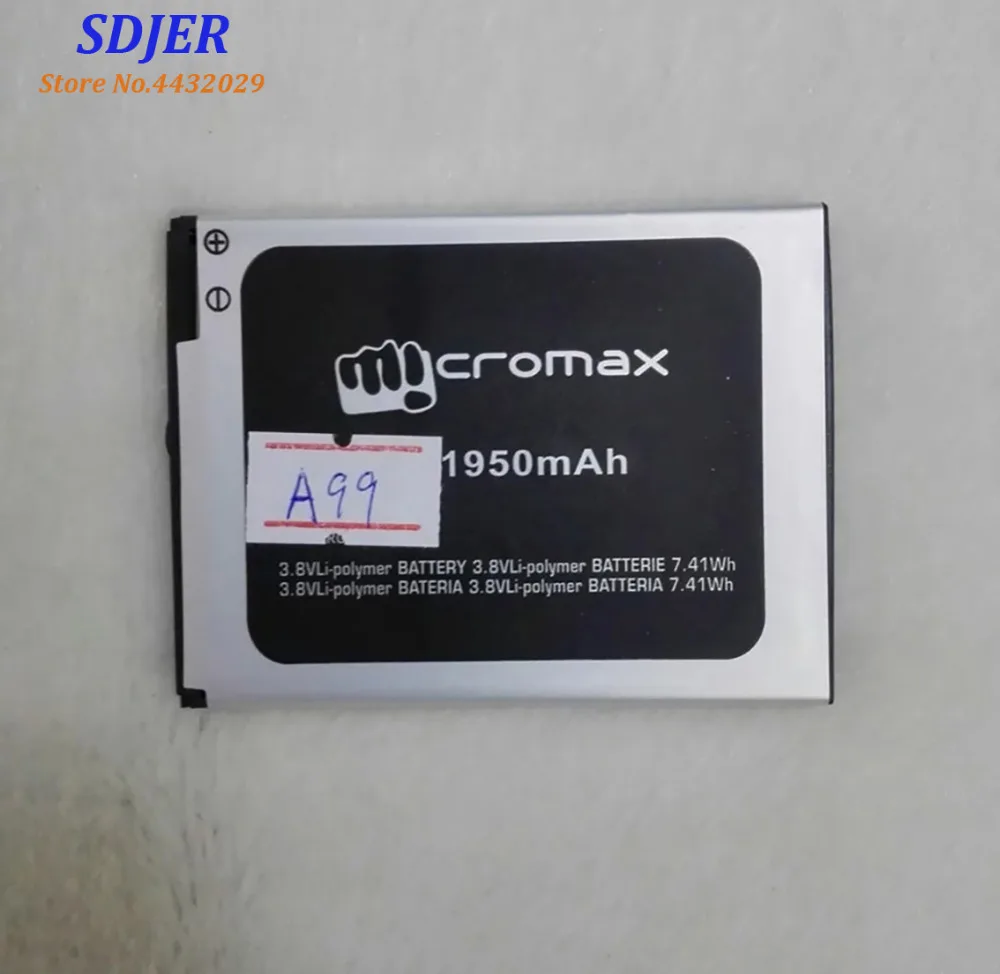 Высокое качество оригинальный для Micromax A99 мобильный телефон литиевая батарея 3 7 V