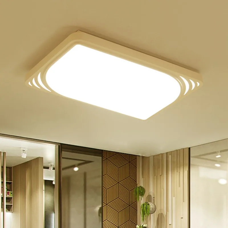 Простые современные потолочные светильники для гостиной прямоугольная