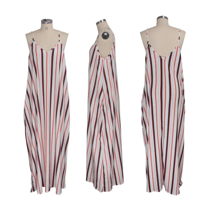 

Adogirl Leaf Print Spaghetti Straps Loose Summer Dress Women Sexy V Neck Sleeveless Pockets Casual Holiday Beach Dresses Vestido