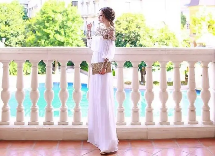 Женское длинное вечернее платье-макси черное роскошное платье до пола с бисером