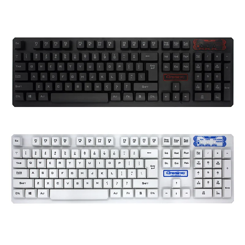 GuHo Беспроводной клавиатура Мышь комплект Gaming Keyboard 2 4 ГГц 1600 Точек на дюйм игровых
