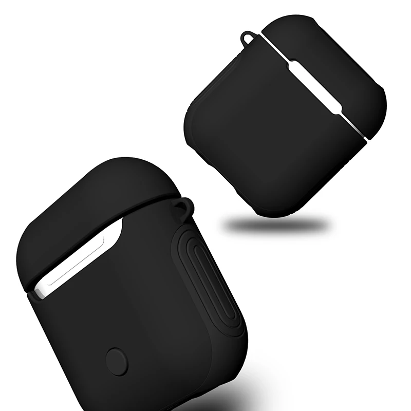Мягкий ТПУ + ПК армированный силиконовый чехол для Apple Airpods противоударный