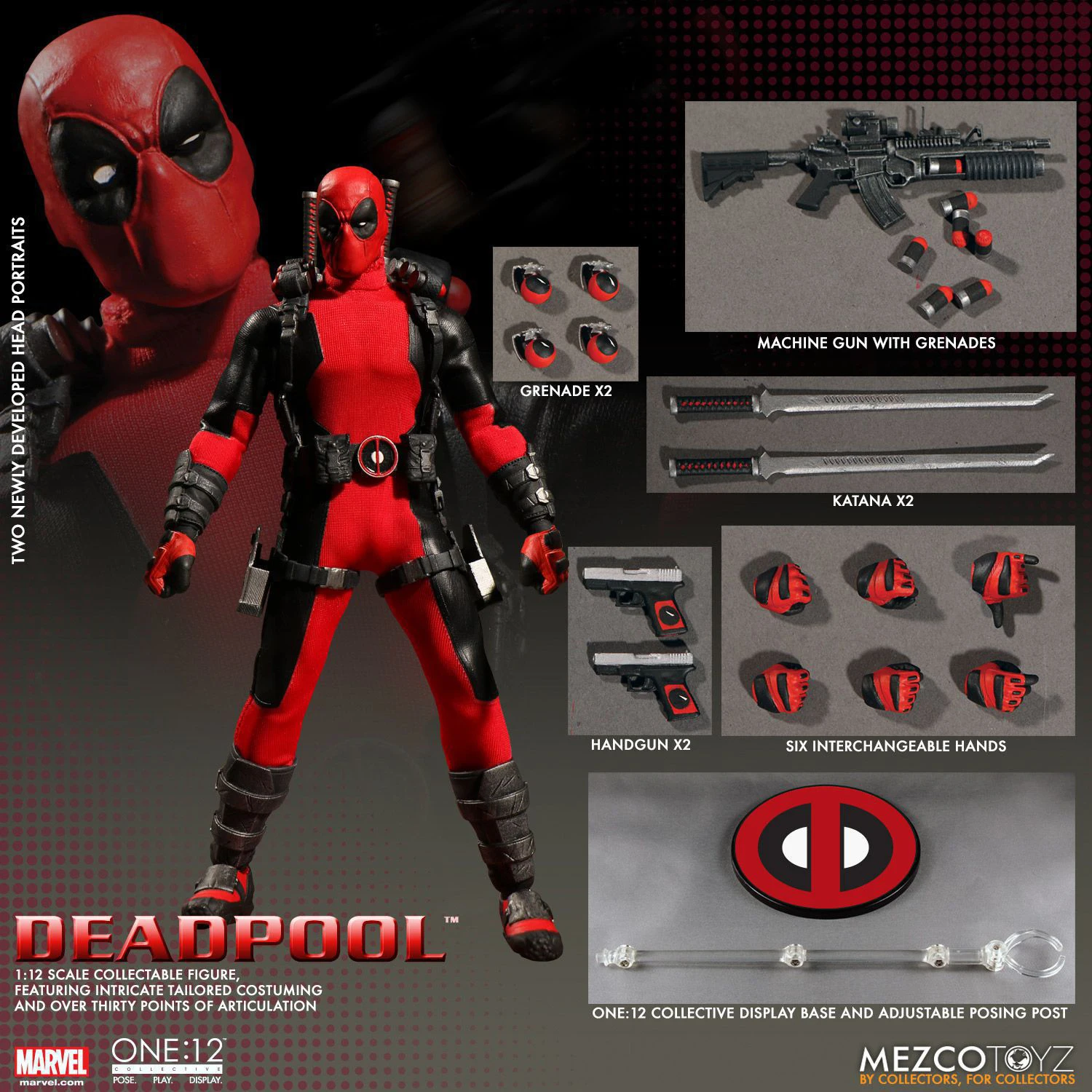 Фигурки Marvel Deadpool X-Men Super Hero One:12 16 см | Игрушки и хобби