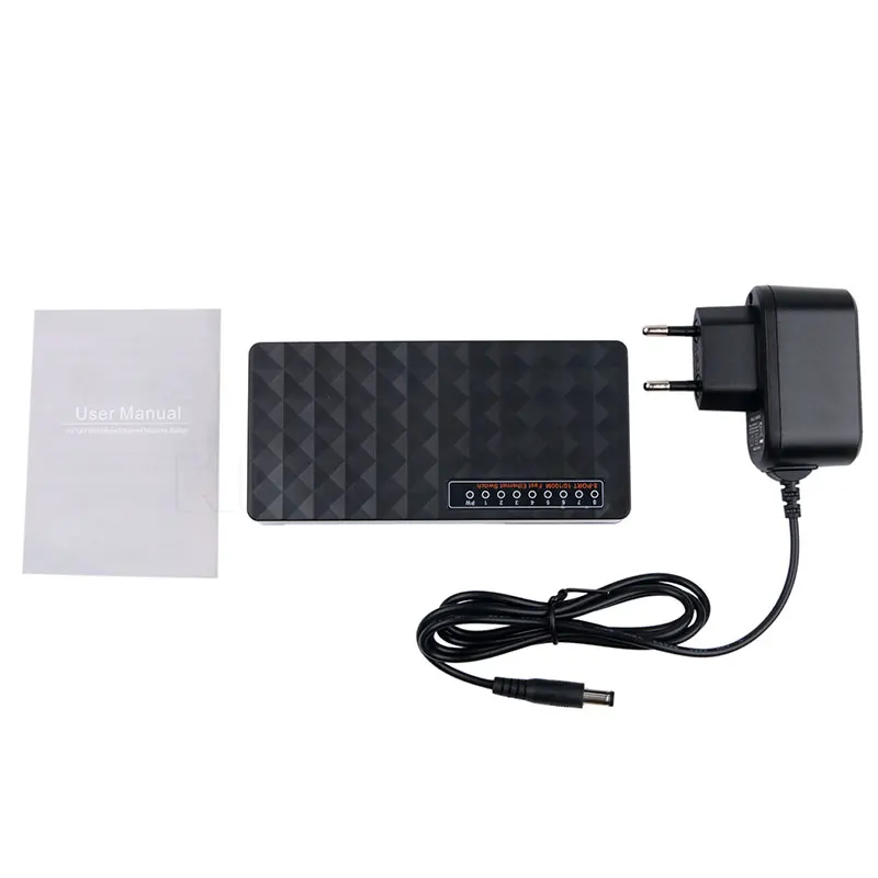 Сетевой коммутатор Nway 8 портов 10/100 Мбит/с быстрый Ethernet RJ45 Lan Hub MDI