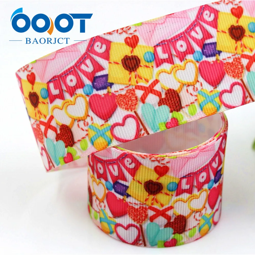 1712273 38 мм 10 метров мультфильм печатных grosgrain ленты сделай сам handmadeHair аксессуары