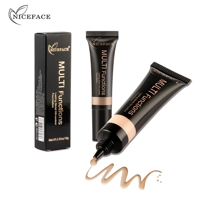 Niceface Жидкая основа для макияжа осветляющая отбеливающая крем Красота консилер