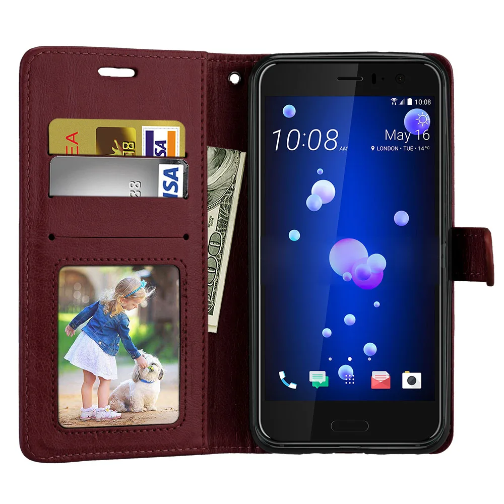 Чехол с откидной крышкой Для Doogee X5 Max/X5 Max Pro кожаный чехол подставкой для телефона