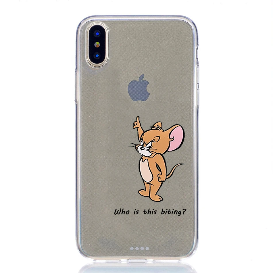 Чехол для iphone x xs xr max 6 S 7 8 plus 5S чехол силиконовый мягкий tpu прозрачный Забавный