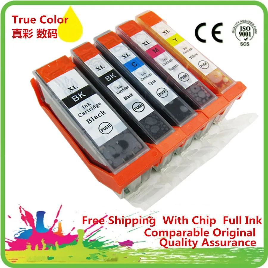 Замена PGI 670 PGI-670 PGI670 PGI-670XL PGI-670BK чернильные картриджи для Canon MG7765 MG7766 MG-5760 MG-5765 MG-5766 |
