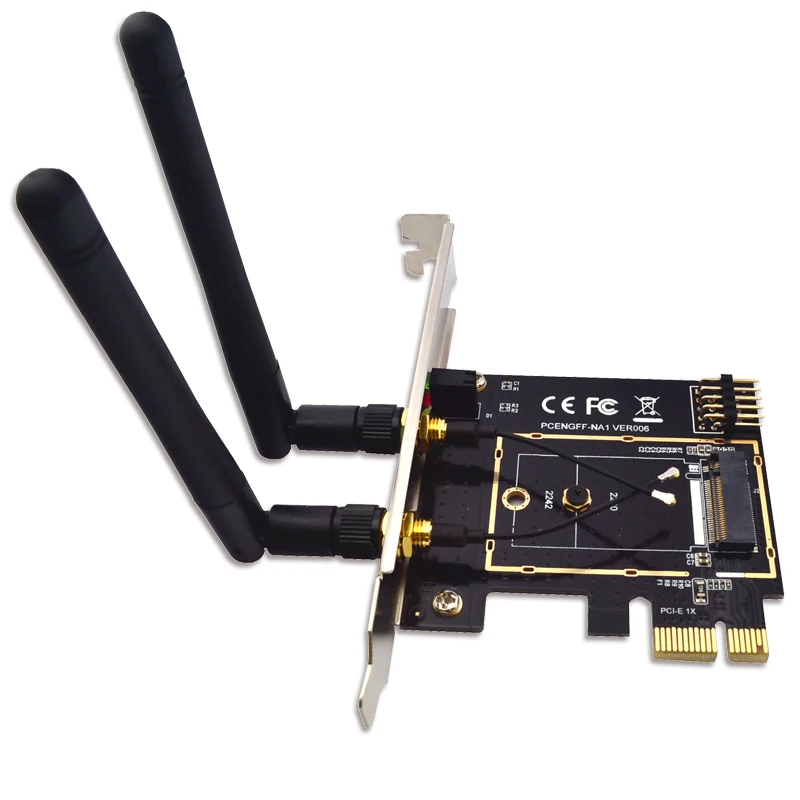 Беспроводной адаптер M.2 NGFF Key A + E для Mini PCI WiFi Bluetooth сетевая карта конвертер Express 1X M2