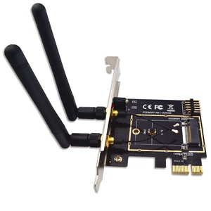 Беспроводной адаптер M.2 NGFF Key A + E для Mini PCI-E, WiFi, Bluetooth, сетевая карта, конвертер PCI-Express, 1X M2 NGFF, поддержка 2230, 2242