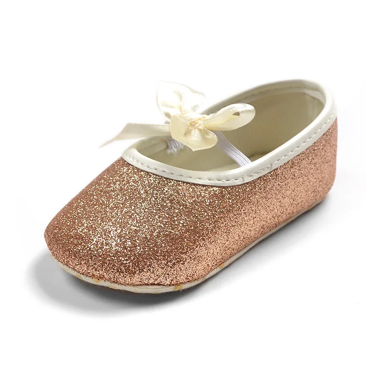 Модная обувь для маленьких девочек Лидер продаж первых шагов 0-12 месяцев цвет