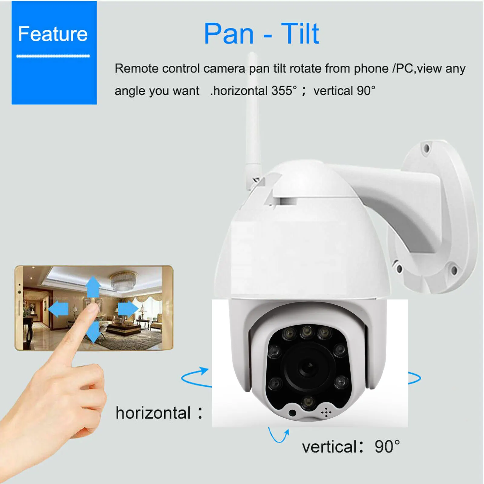 WI-FI Камера Открытый PTZ IP Камера 1080p Скорость купольная IP камера видеонаблюдения камеры ONVIF IP Камера 4x Оптический зум ptz Камера s
