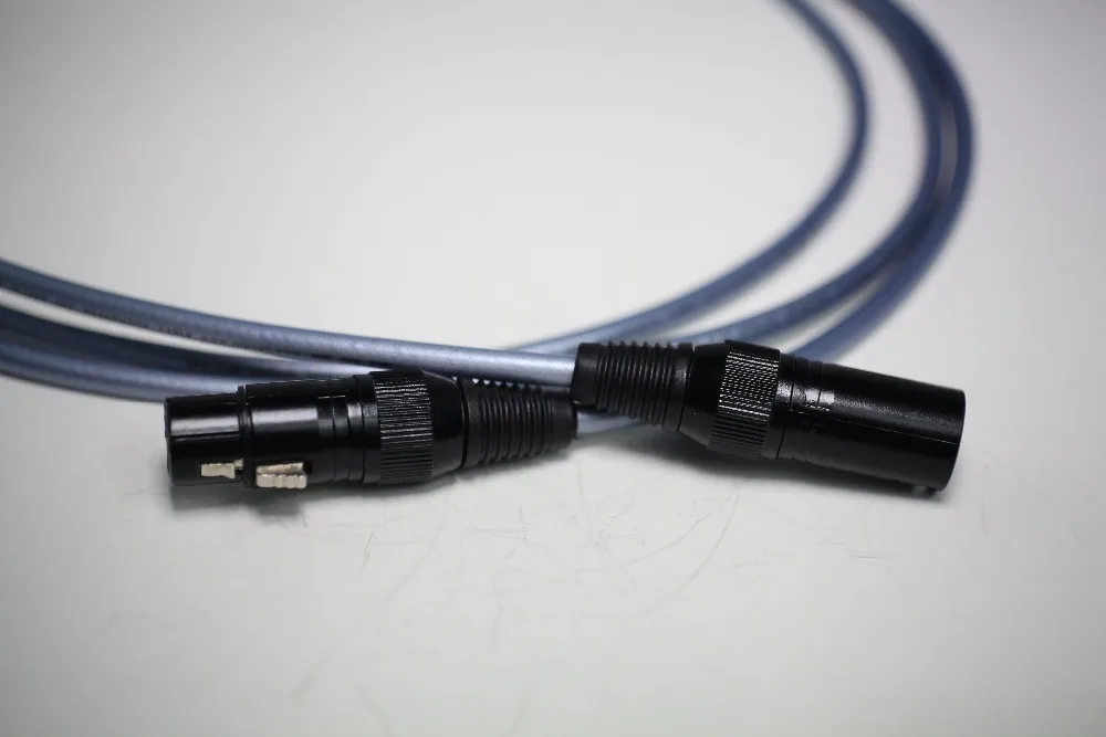 Hi-Fi MPS X-22XLR Hi-end 99.9997% OFC + Si 24K позолоченный 3-контактный разъем XLR баланс аудио кабель