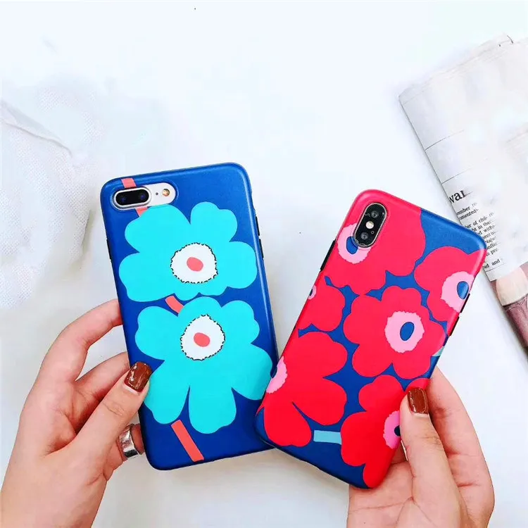Модные Цветочный узор чехол для iphone X 8 7 6 6s плюс Мягкий ТПУ силиконовый телефонные