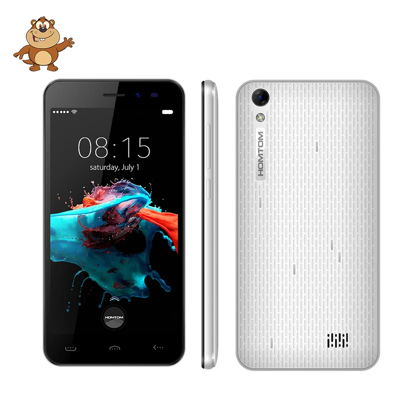 HOMTOM HT16 3g Смартфон Android 6 0 4 ядра MTK6580 экран 5 дюйма 1 ГБ Оперативная память 8 GB
