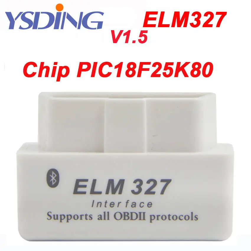 Автосканер ELM327 V1.5 Bluetooth выключатель питания 16Pin OBD сканер работает на Android