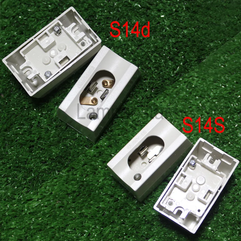 AC85-250V 4A S14D лампа S14S держатель светильник цоколь зеркало настенный светильник для подключения s14 светодиодные лампы