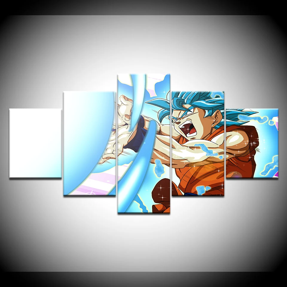 Стены Книги по искусству HD с Pictures Home Decor 5 шт. Dragon Ball Характер кадров современные