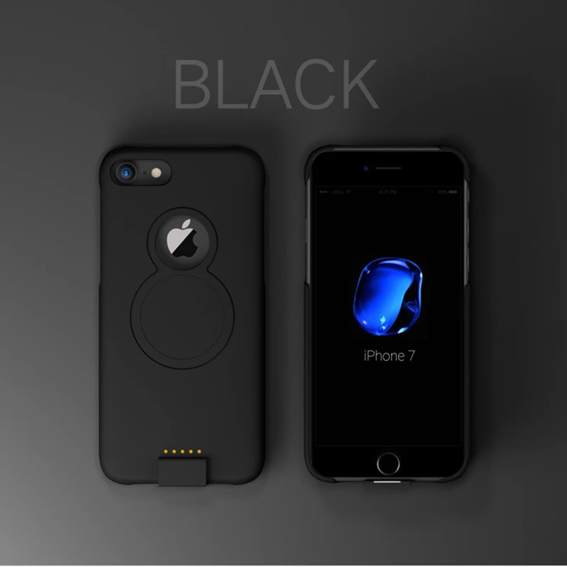 Для iP 8/7/6 Расширенный чехол для аккумулятора телефона для iPhone 8/7/6s/6 Plus Беспроводной магнитный чехол для зарядного устройства для iPhone Xs/X