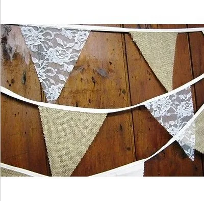 DIY оформление дома баннер/праздничный флаг/деревенский стиль и кружевной