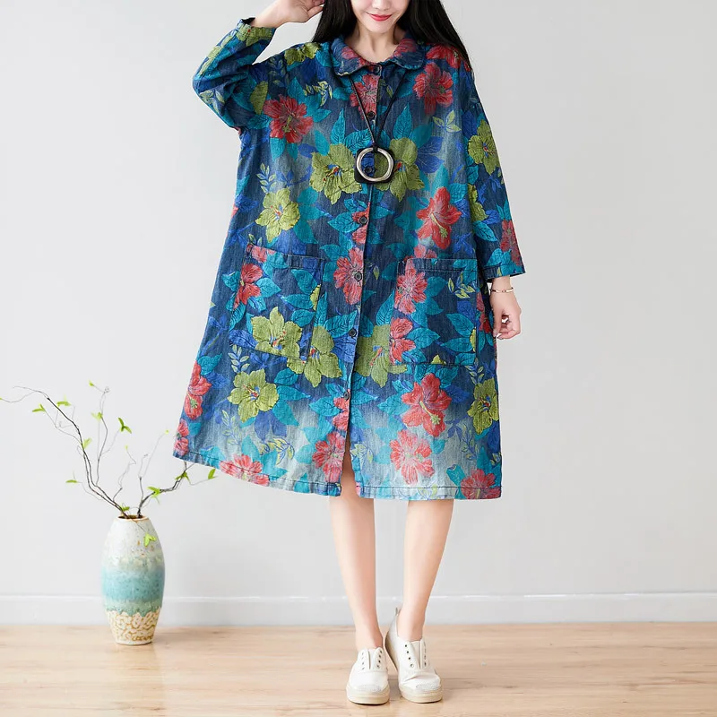 Куртка джинсовая в стиле Oversized однобортная мешковатая бойфренда ковбойском на