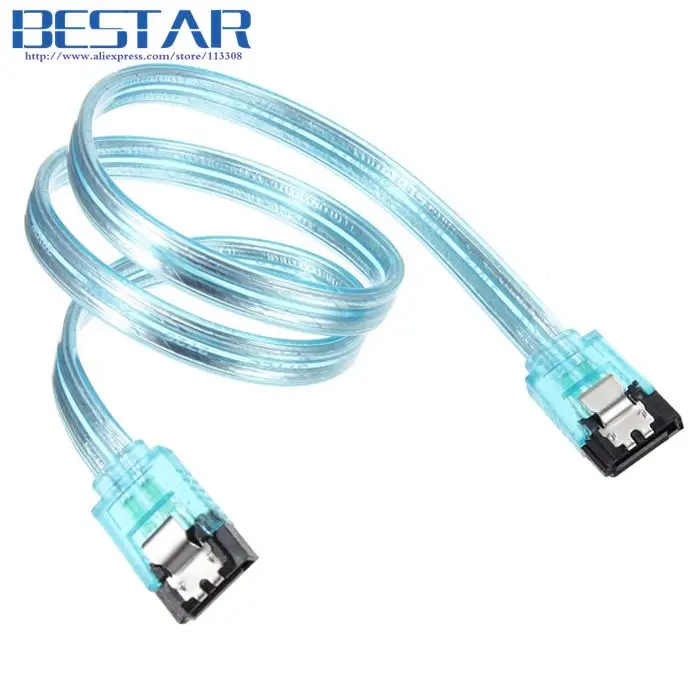 (100 шт./лот) 6 Гбит/с 50 см 100 SATA 3 0 кабель ГБ/сек. 7Pin III Плоский удлинитель Кабель для