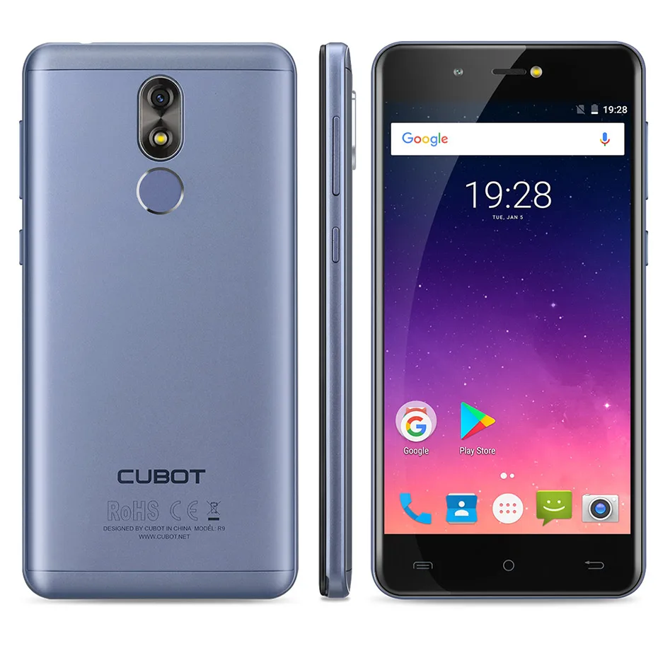 CUBOT R9 мобильный телефон 5 0 &quotAndroid 7 mt6580 четыре ядра 2600 мАч 2 ГБ + 16 1280x720 Экран 13MP